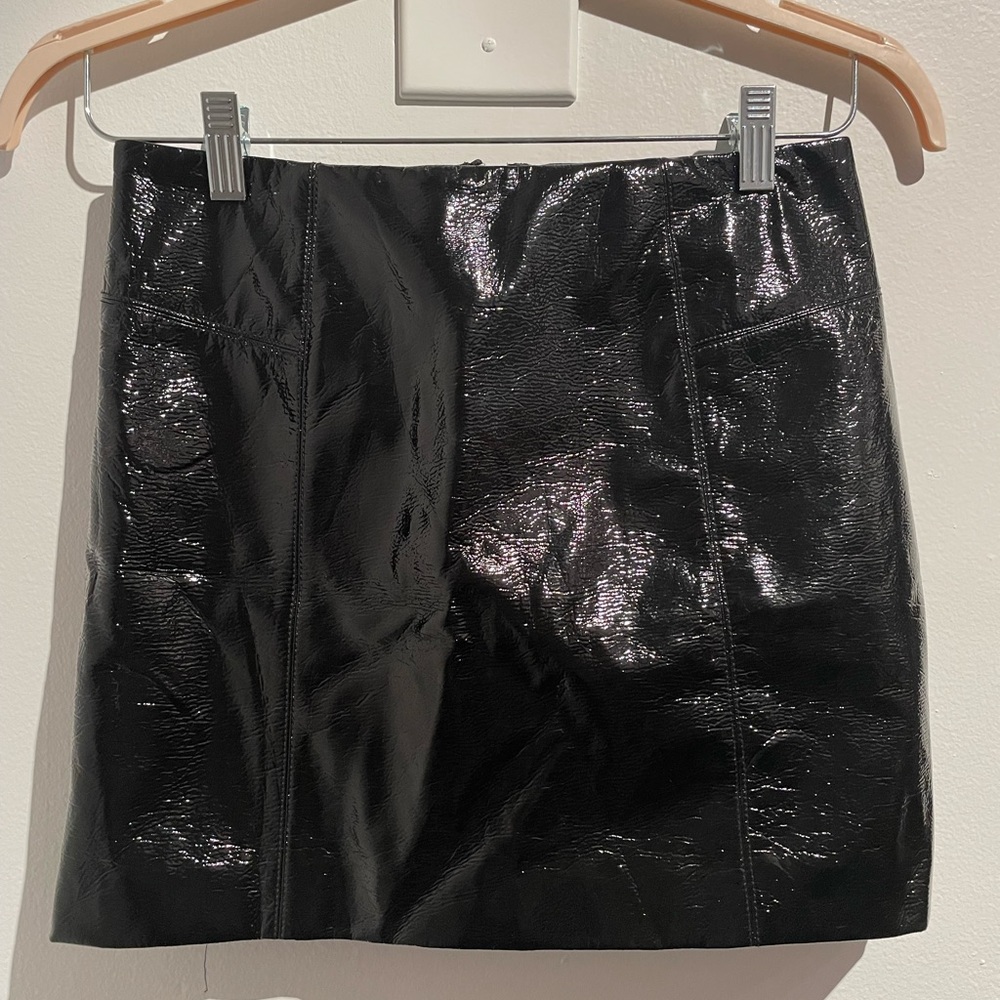 H&M - Faux Leather Skirt